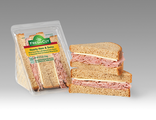 Black Forest Ham & Natural Swiss Hearty Size Wedge